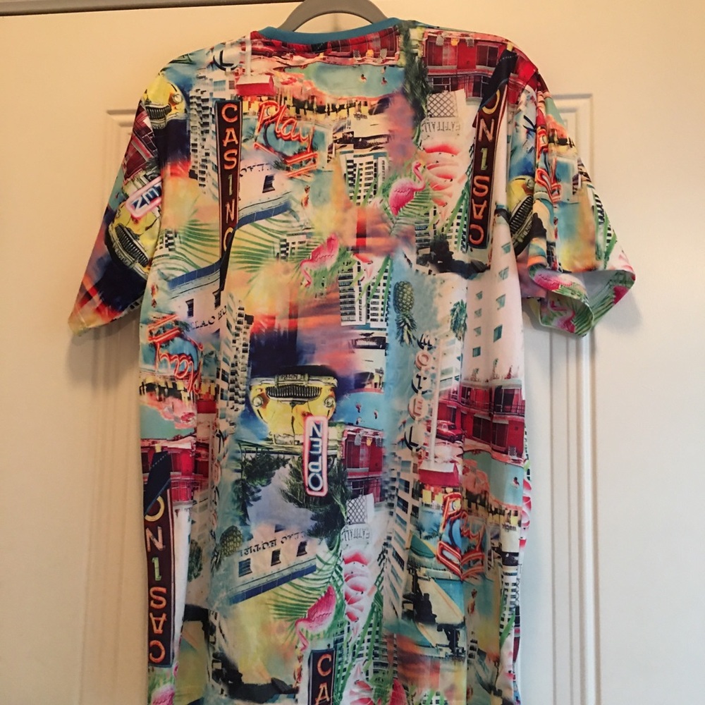 Drill Men’s T-Shirt Size XL Hot Miami Beach Theme NWOT